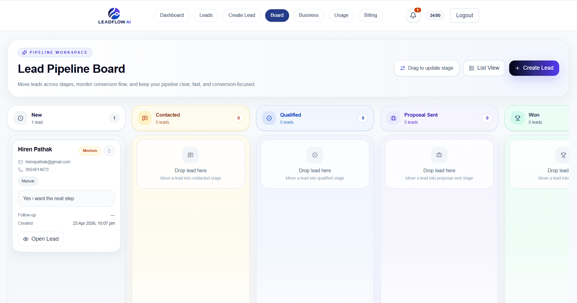 Pipeline and follow-ups